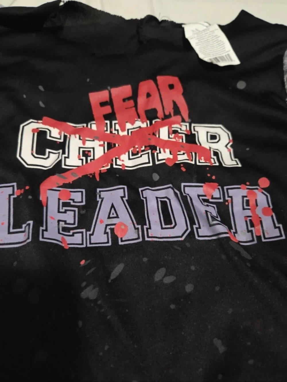 Spirit girls 10-12 black fear cheer leader costume dress #18